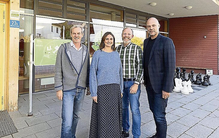 Christoph Borchardt, Christina Angermaier, Dirk Smith und Florian Ritter von Klier