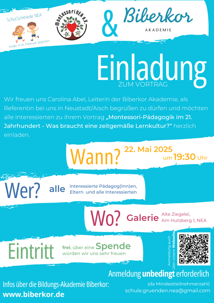 Plakat Einladung zum Vortrag