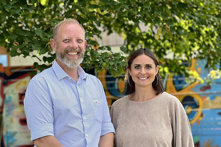 Schulleitungsteam Christina Angermaier und Dirk Smith