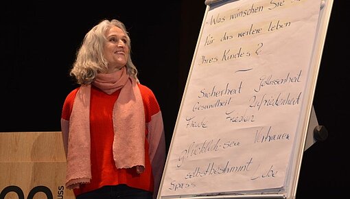 Carolina Abel beim ihrer Präsentation